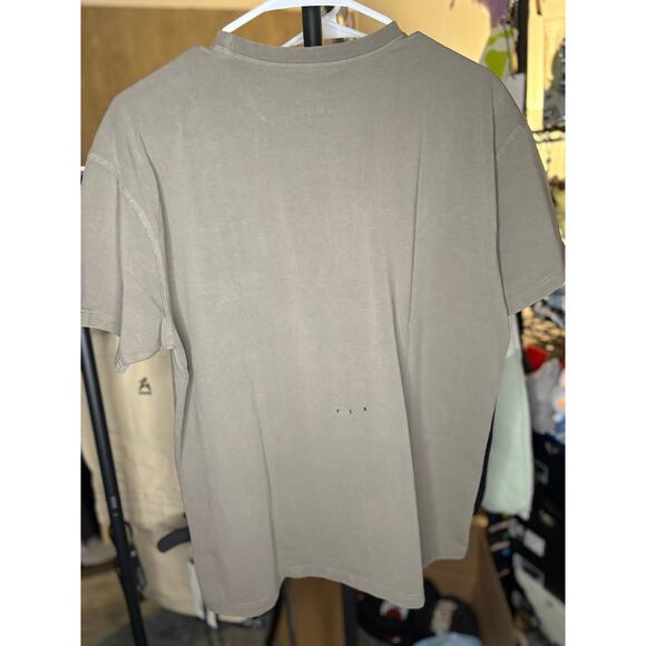New Sz. S - YoungLA Distressed Stretch Pocket Tee, Gray. - Picture 5 of 9